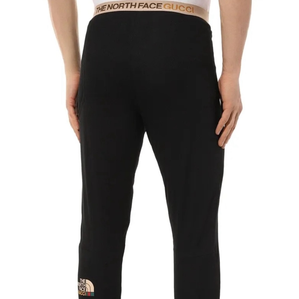 AUTHENTIC GUCCI x THE NORTH FACE Black Techno Jersey Fleece Pants Men’s Size XXL